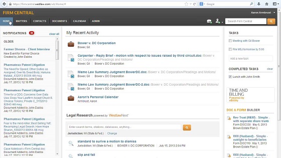 Firm Central Screenshot