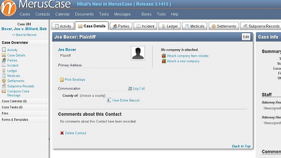 30 MerusCase legal and law firm practice and case management software review