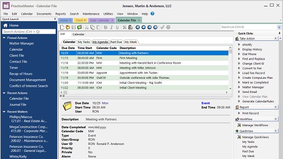 39 PracticeMaster legal and law firm practice and case management software review