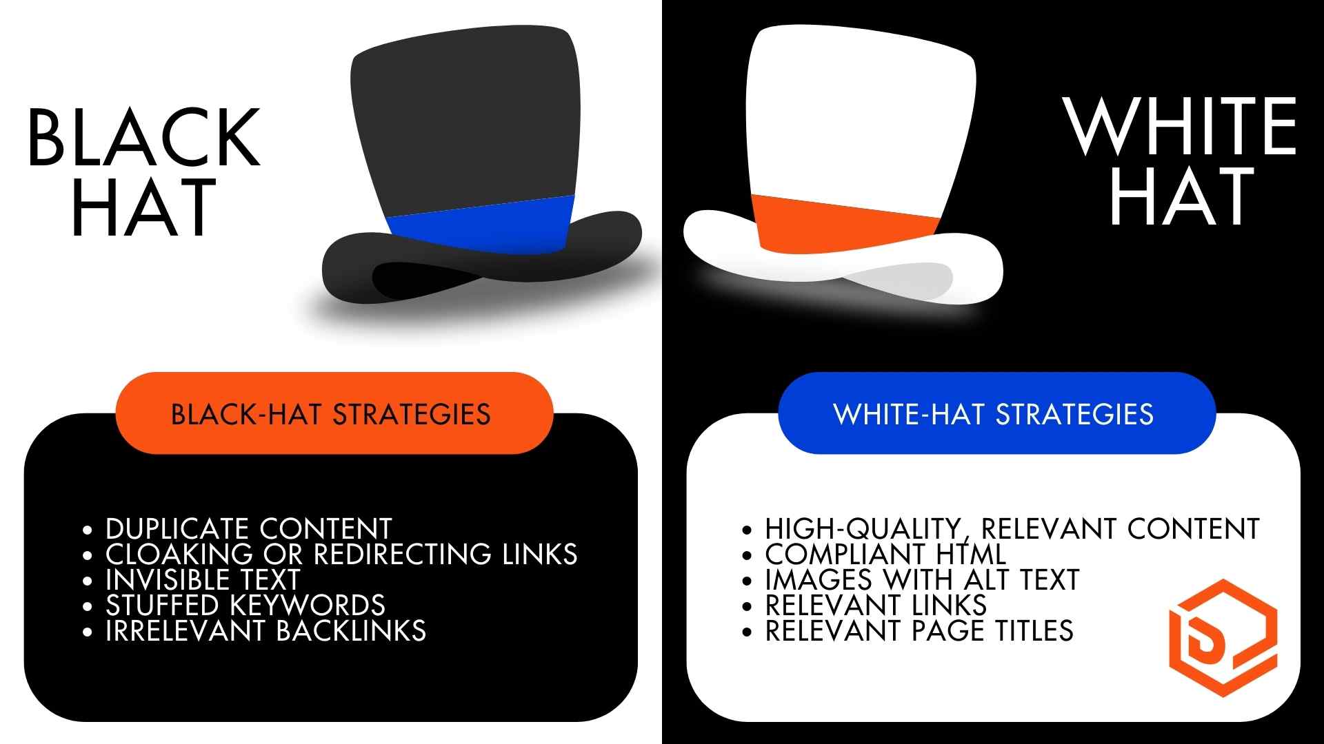 BLACK HAT VS WHITE HAT SEO