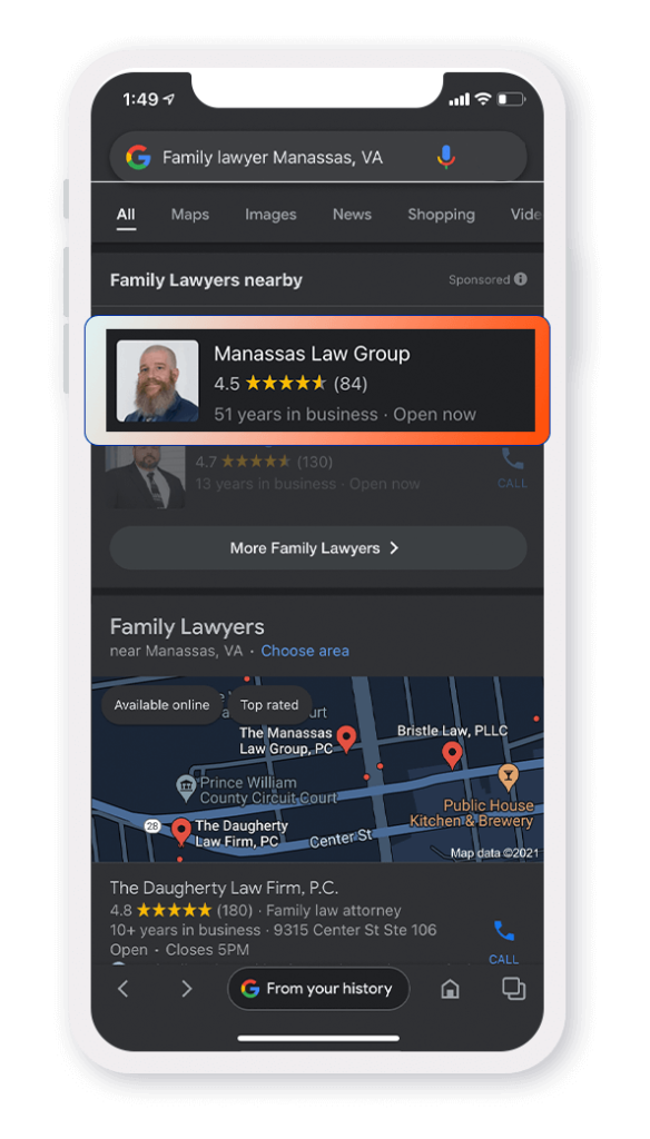 Attorney local service ads